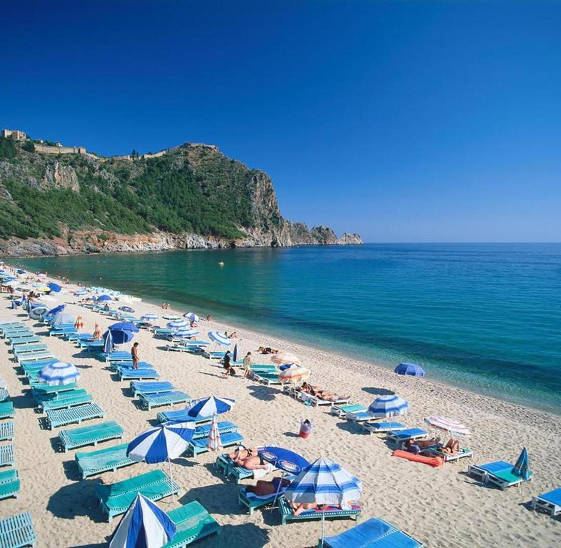 Palm Beach Cleopatra House, Beautiful Private Apartment Just 300 Meters To Cleopatra Beach 14 With Umbrellas, Bikes And Many Extras Included! Alanya Bagian luar foto